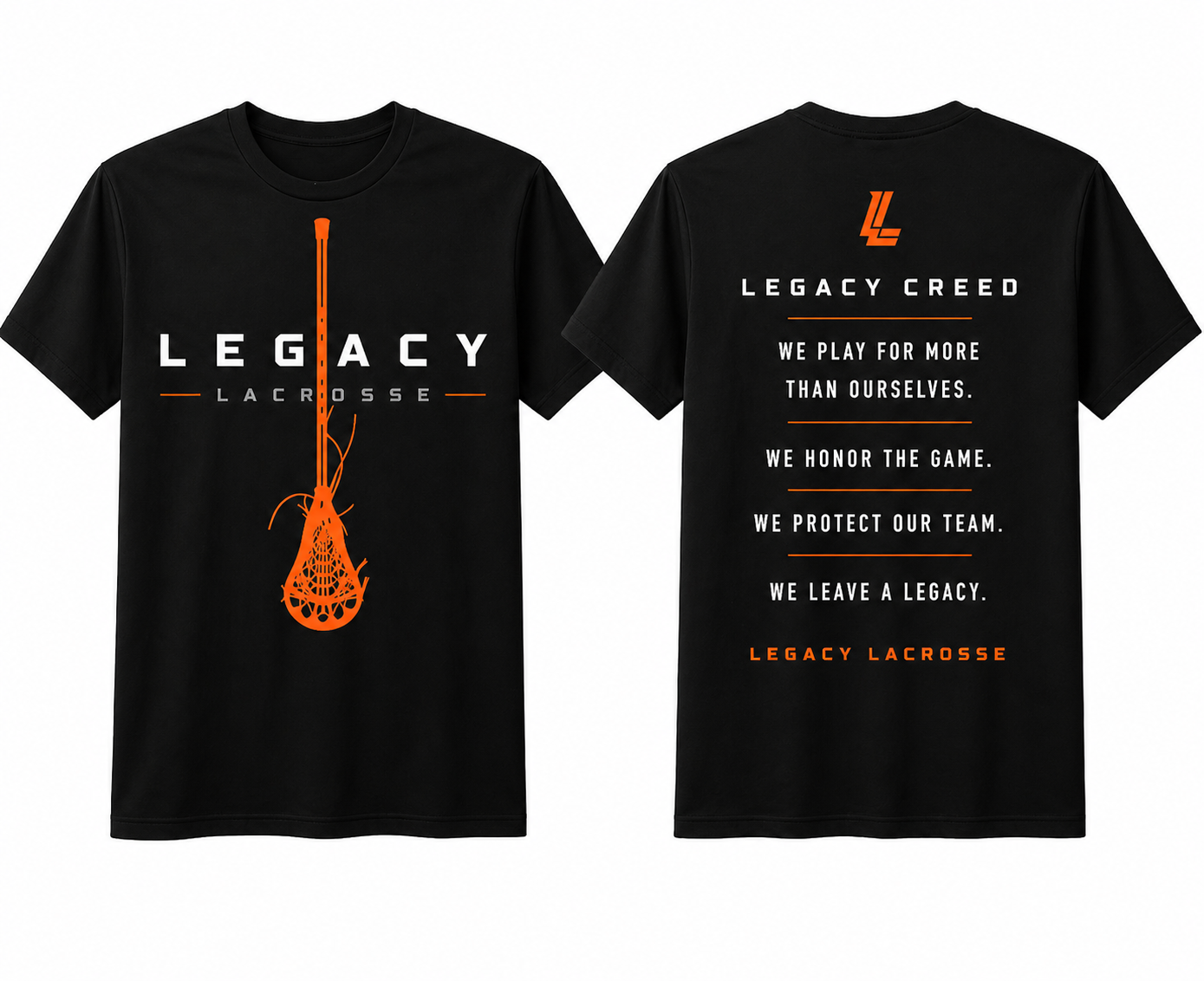 Legacy Lacrosse Signature Tee-Black/White