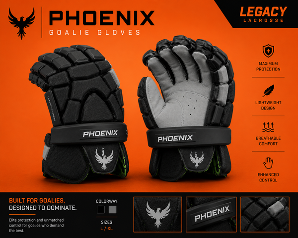Youth Phoenix goalie gloves  (size 10")